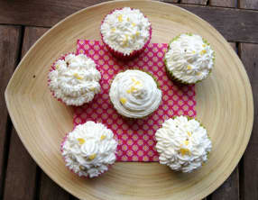 Cupcakes citronnés aux pépites de chocolat