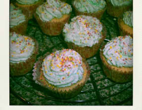 Cupcakes rhubarbe-coco
