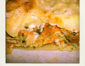 Lasagnes aux carottes et au chèvre