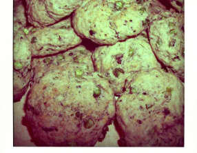 Cookies aux sardines et petits pois
