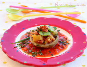 Coeur d'artichaut de Bretagne farcis aux petits légumes