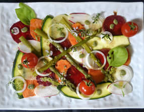 Tartare aux légumes de printemps