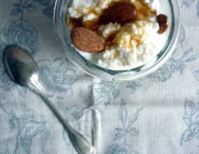 Ricotta de brebis, amandes et miel de châtaignier