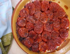 Tarte tatin aux tomates rôties