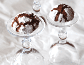 Biscuits craquelés au chocolat