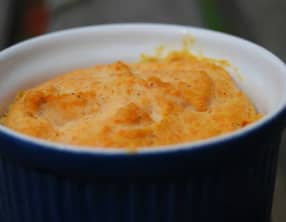 Flan de carottes à la cacahuète et tofu soyeux