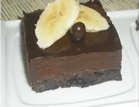 Gâteau sans sucre au chocolat et banane