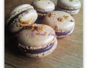 Macarons chocolat-nougatine