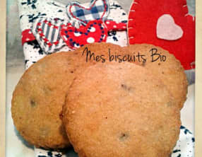 Biscuits Croquants à la purée de sésame et Chocolat