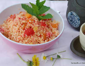 Taboulé de Fruits d'été, parfumé à la fleur d'oranger