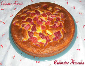 Moelleux aux fraises