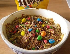 Crumble banane et MMs