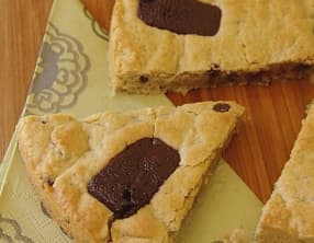 Triangles au chocolat et aux noix