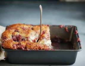 Pouding chômeur aux fruits rouges