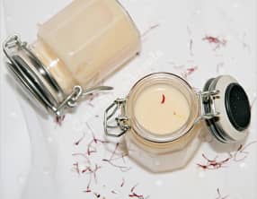 Crème anglaise au safran