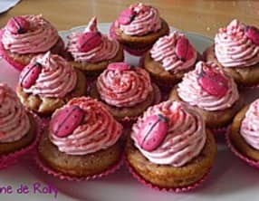 Cupcakes framboise pralines