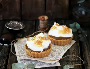 Tarte au café meringué