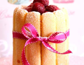 Mini charlotte aux framboises