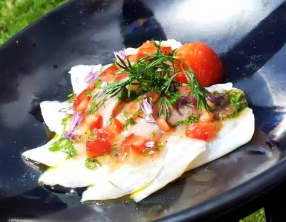 Ceviche de dorade à la fraise