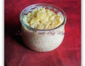 Riz au lait façon calissons