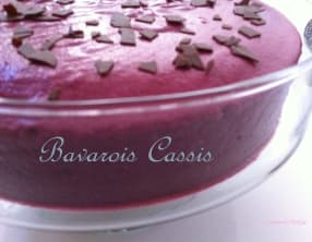 Bavarois cassis