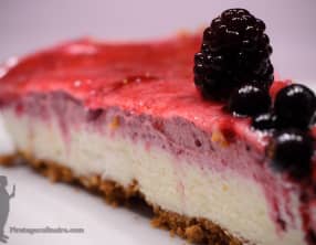 Bavarois aux fruits rouges, chocolat blanc et spéculoos