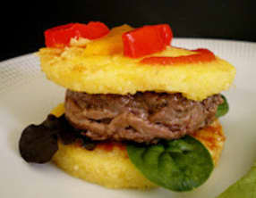 Hamburger a la polenta