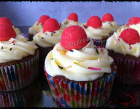 Cupcakes fraises tagada