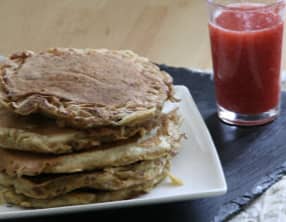 Pancakes et leurs Coulis de Fraise