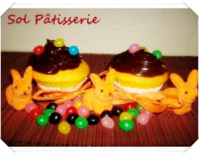 Cupcakes aux carottes et ganache au chocolat