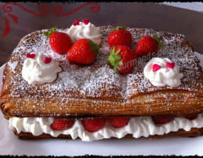 Mille feuille Fraises Chantilly