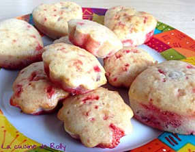 Muffins aux pralines roses