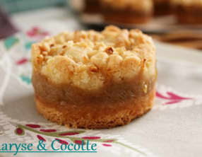 Sablés gourmands à la rhubarbe