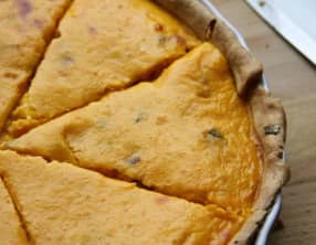 Tarte à la courge butternut et au romarin