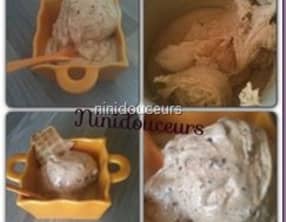 Glace cookies au spéculoos chocolat