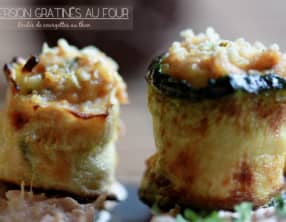 Les roulés gratinés au four