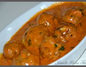 Boulette de viande hachée à l'indienne