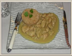 Poulet aux épices et lait de coco.