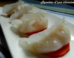 Raviolis aux crevettes à la vapeur