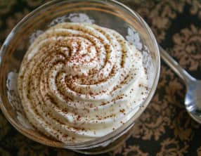 Mousse au chocolat blanc