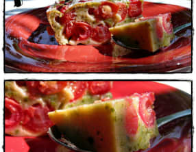 Clafoutis cerises et pistaches