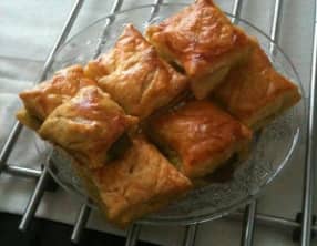 Feuilleté chèvre pesto