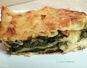 Lasagnes aux épinards, sauce mornay
