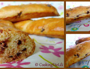 Baguettes viennoises aux pépites de chocolat