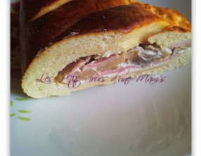 Fougasse jambon-champignon