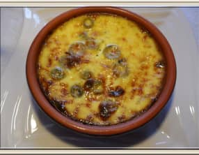 Clafoutis au thon et aux olives