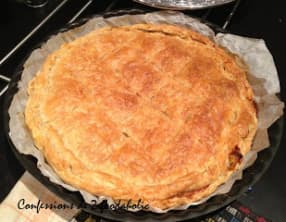 Tourte poireau gorgonzola et amandes