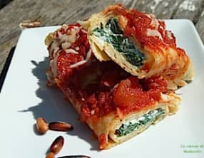 Tortillas végétariennes, épinards et ricotta