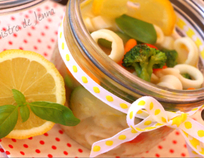 Pot-au-feu de calamars et minis légumes