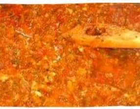 Sauce tomate à l'ail de ma mémé Isabelle